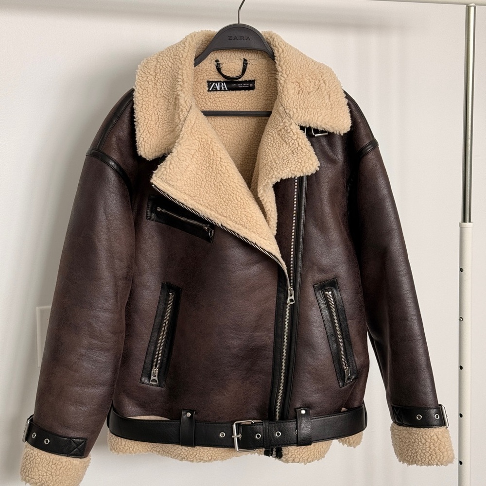 ZARA COLLECTION DOUBLE-FACED BIKER JACKET